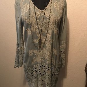 Johnny Was blue Tunic